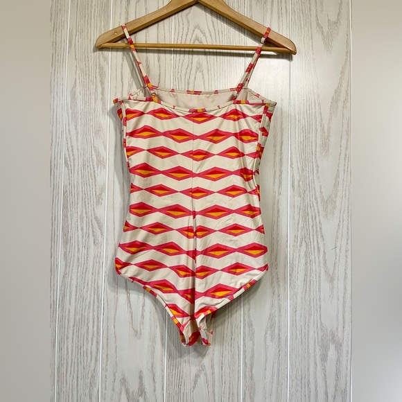 Marc Jacobs Hayley Stripe Tapioca Tank One Piece Maillot Swimsuit Large $164 LNC - Picture 7 of 8